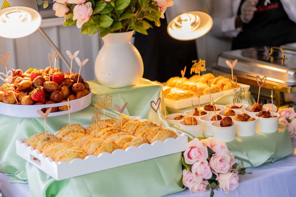 Elegant Nigerian appetizer display